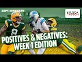 Packers Take Down Lions Week 1 Positives Negatives with Wilde Tausch