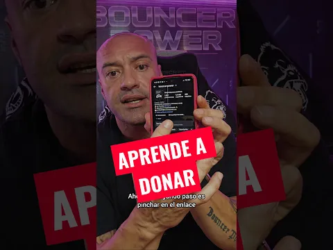 Te enseño a hacer una donación!#bouncerpower #elportero #guia #manual #donate #viral #shorts