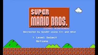 Super Mario Bros - C SDL2 Source Code