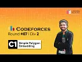Educational Codeforces Round 87 1354 C1 Simple Polygon Embedding Competitive Coding