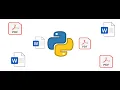 Create word files convert docx to pdf convert pdf to docx EVERYTHING is POSSIBLE with PYTHON