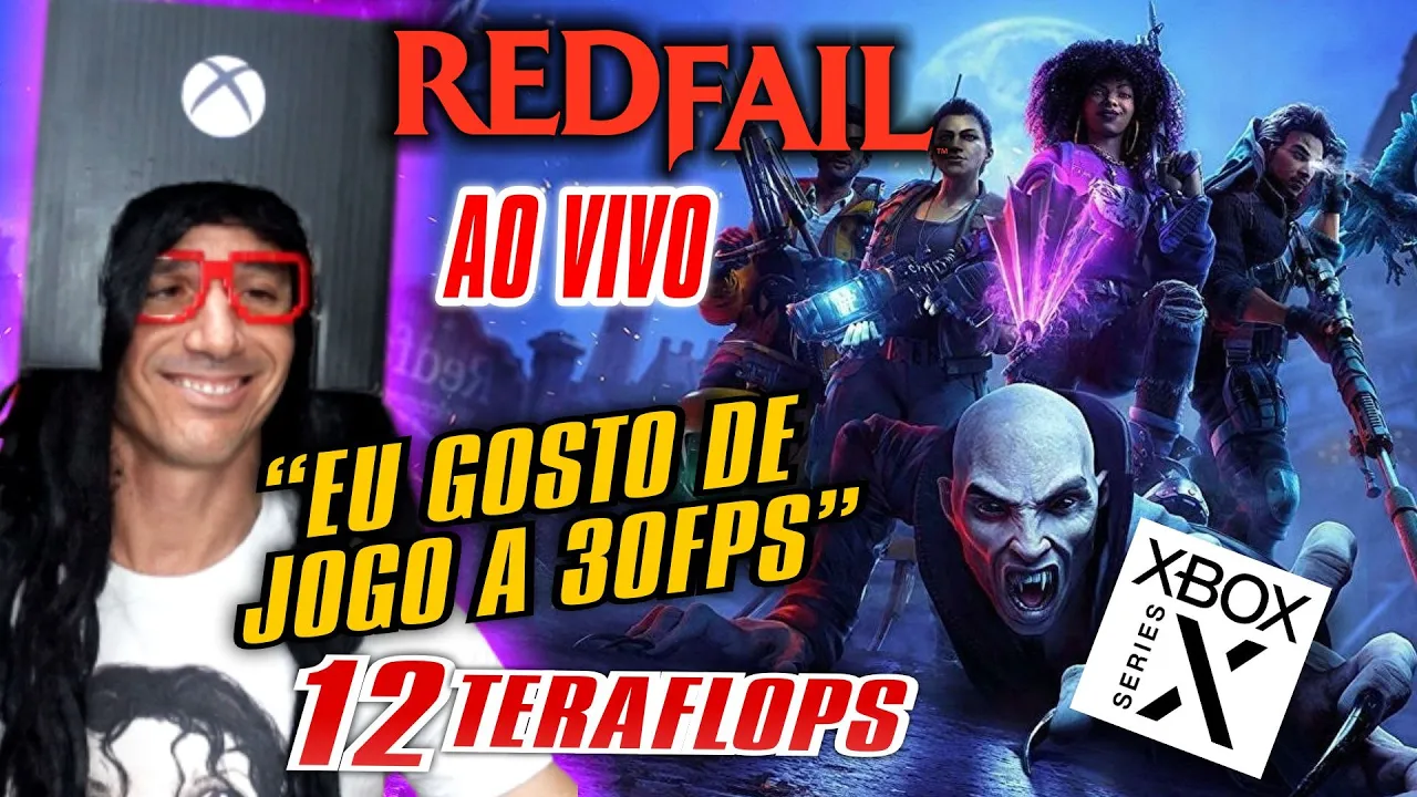 A0 VIVO - JOGANDO RedFall a 30 fps nos 12 Teraflops #redfall
