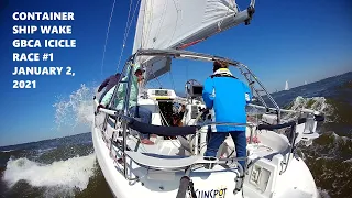 GBCA 2021 Icicle Race Container Ship Wake