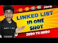 Linked List in One Shot Java DSA series Engineering animuthyam DSA in java in telugu
