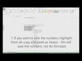 Random Lottery Number Generator Using Excel