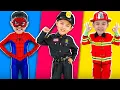Download Lagu Policeman, Spiderman and Fireman Song | Police Officer Song + Best Kids Songs \u0026 Nursery Rhymes