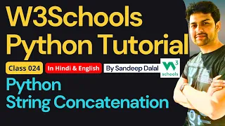 W3Schools W3Schools Python W3Schools Python Tutorial Class 024 Python - String Concatenation