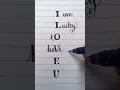 Download Lagu 'I LOVE U' calligraphy writing.