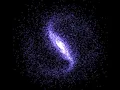 GRAVITY N-BODY SIMULATION 20000 PARTICLES IN REAL-TIME FORMATION OF A GALAXY BAR