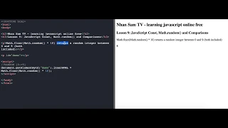 JavaScript Tutorial for Beginners Learn JavaScript Basics in 2 minutes - Math Comparisons