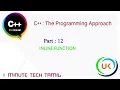 C INLINE FUNCTION TAMIL PART 12 C PROGRAMMING APPROACH