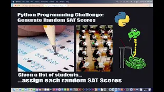 Python Programming Challenge - Generate Random SAT Scores