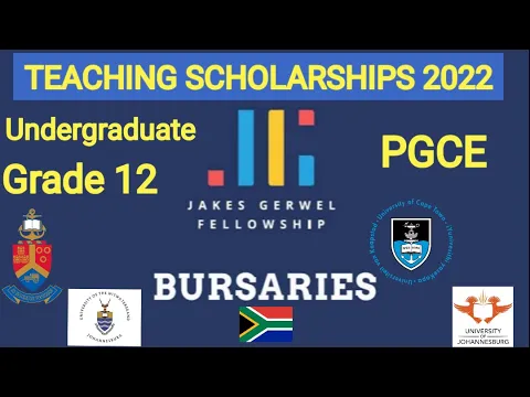 Download MP3 Jakes Gerwel Fellowship Program | PGCE South Africa bursary | Bursaries for Teaching |
