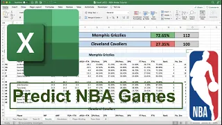 Project NBA Games With Probability Excel Tutorial