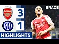 Lagu Inter Milan vs Arsenal 1-3 - Highlights \u0026 Goals - Gabriel Jesus \u0026 Gyokeres Goals