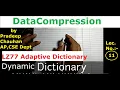 LZ77 technique Adaptive Dictionary Lec No - 11