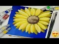 Download Lagu Daily challenge #16🌻Painting Easy Sunflower for Beginners | Paint with acrylics | Summer Flower