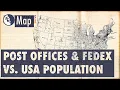 Post Offices VS FedEx Locations Where are they