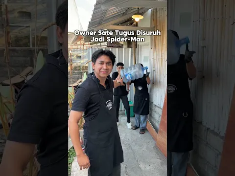 Owner Sate Tugus disuruh jadi Spiderman