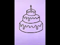 Download Lagu How To Draw A Birthday Cake #drawing