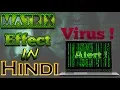 How to make Matrix effect with notepad VIRUS
