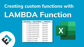 Creating Custom Functions with the LAMBDA Function Everyday Office