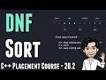DNF Sort C Placement Course Lecture 20 2