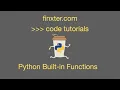 Python Built-in Functions - abs