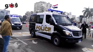 عرض للسيارات العسكرية باحتفالية عيد الشرطة في بورسعيد دندنها