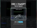 OBS ChatGPT Speech AI Assistant for Live Streams