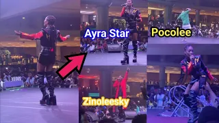 electrifying performance from ayra star zinoleesky u0026 pocolee at infinix concerts