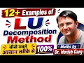 Examples of LU Decomposition Method Factorization Method