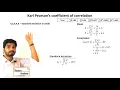 Statistics Karl Pearson s Coefficient of correlation