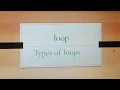 loops and it s types pretest posttest loop