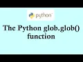 Using glob glob in Python