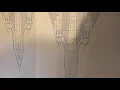Amiga A500 plotting SR-71 on HP 7475A pen plotter