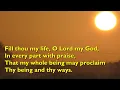 Download Lagu Fill Thou My Life, O Lord My God (Tune: Richmond - 6vv) [with lyrics for congregations]