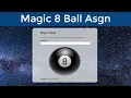 Magic 8 Ball Assignment