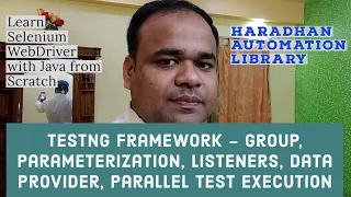 Selenium WebDriver with Java TestNG Framework - Online Training October 2021 Batch
