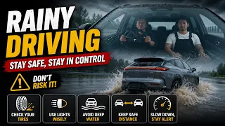 How to Drive Safely in Heavy Rain #car #driving #cartips
