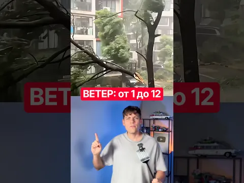 Вот как выглядит ветер силой от 0 до 12 баллов #факты #наука #ураган