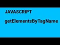 3 getElementsByTagName