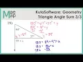 KutaSoftware Geometry - Triangle Angle Sum Part 3