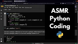 ASMR Coding in Python keyboard typing soft-spoken