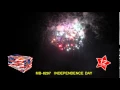 Independence Day 500g Cake Megabanger Parker Fireworks Presents