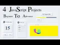 4 Javascript Project For Beginner To Advance Learn JavaScript By Building JavaScript Projects 2022