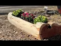 How to Make a One of a Kind Planter Out of a Log