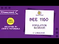 beecrowd Problem 1160 - Population Increase solution Bangla C language