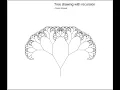 Tree drawing with recursion