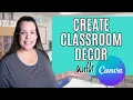 Create Beautiful Classroom Decor in Minutes with Canva Step-by-Step